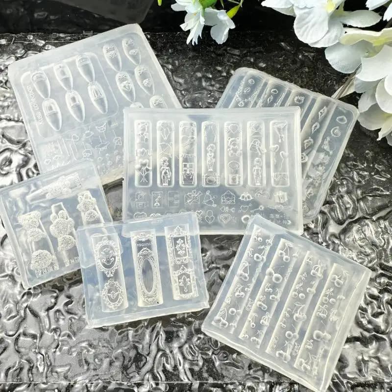 작은 곰돌이 실리콘 몰드 네일아트 3D 아크릴 DIY