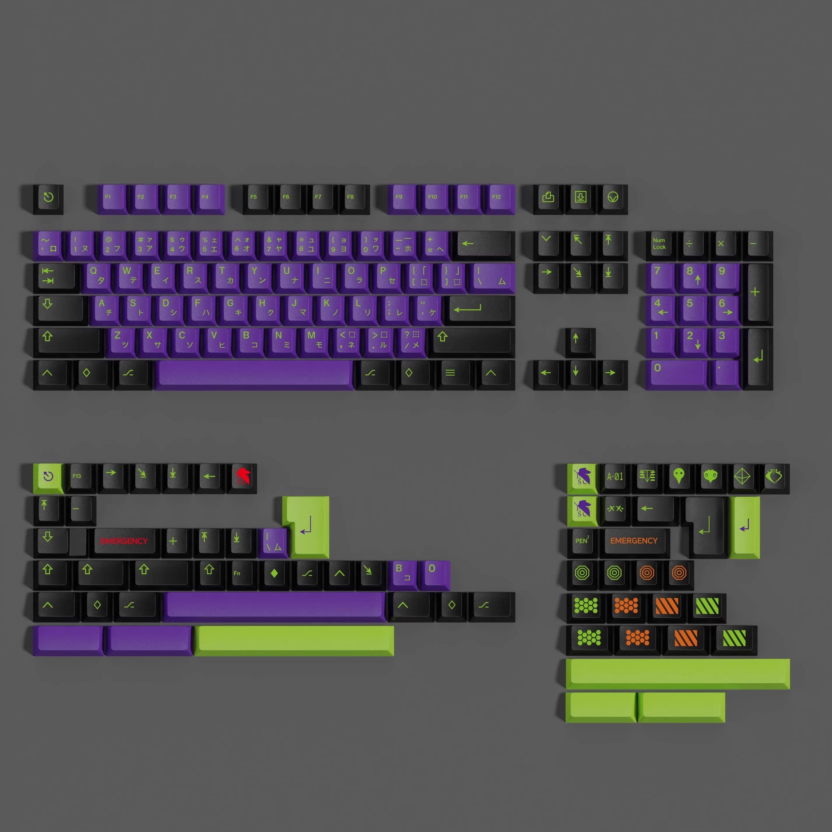 GMK Mecha 01 키캡 세트 PBT 염료승화 체리 프로파일 앨리스 우팅 분할 스페이스바