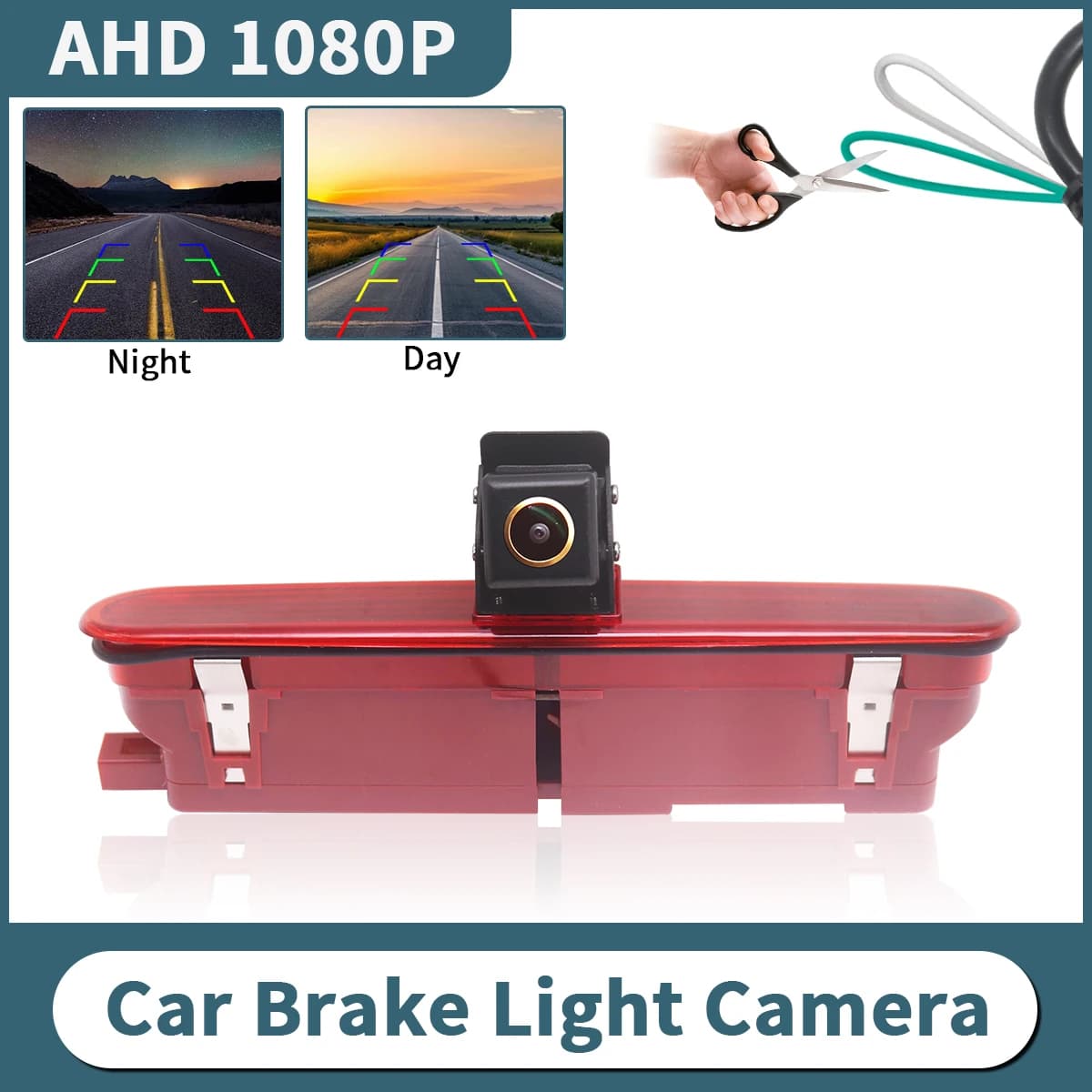 AHD 1080P 후방 카메라 Fiat Doblo Opel Combo 브레이크등 야간 방수