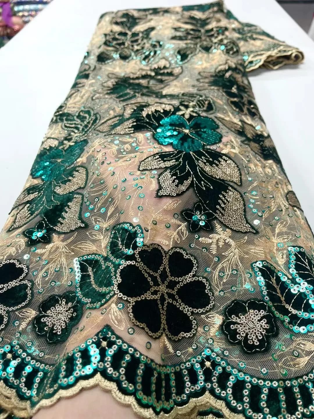 Yards Nigerian Velvet Lace Fabrics African Lace Fabric 2025 High Quality Lace Material Embroidered French Lace Fabric Sewing