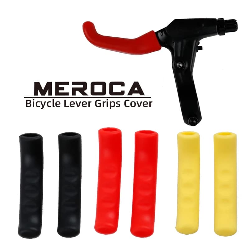 MEROCA 1 쌍 자전거 브레이크 레버 보호 실리콘 자전거 레버 그립 자전거 브레이크 핸들 커버 자전거 액세서리