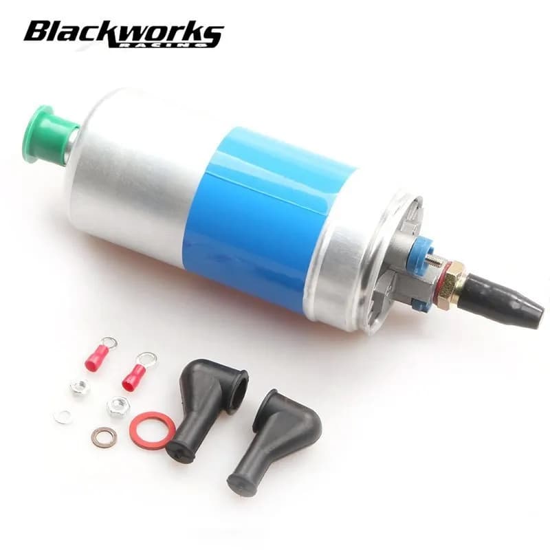 포드 아우디 벤츠용 외장형 전기 연료펌프 유량 120LPH 12V FP-1029-BL