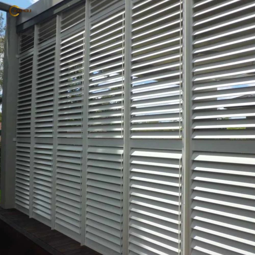 KAKADU Modern Aluminum Alloy 6065 Adjustable Louver Shutters KKD04 Model Factory Direct Residential Use Rectangle Exterior