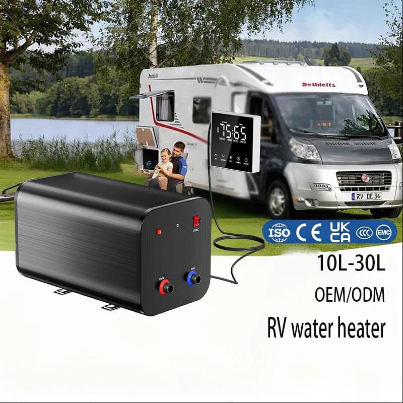 듀얼파워 12V 220V 10L 15L 20L 30L 전기 온수기 캠퍼 RV 카라반용