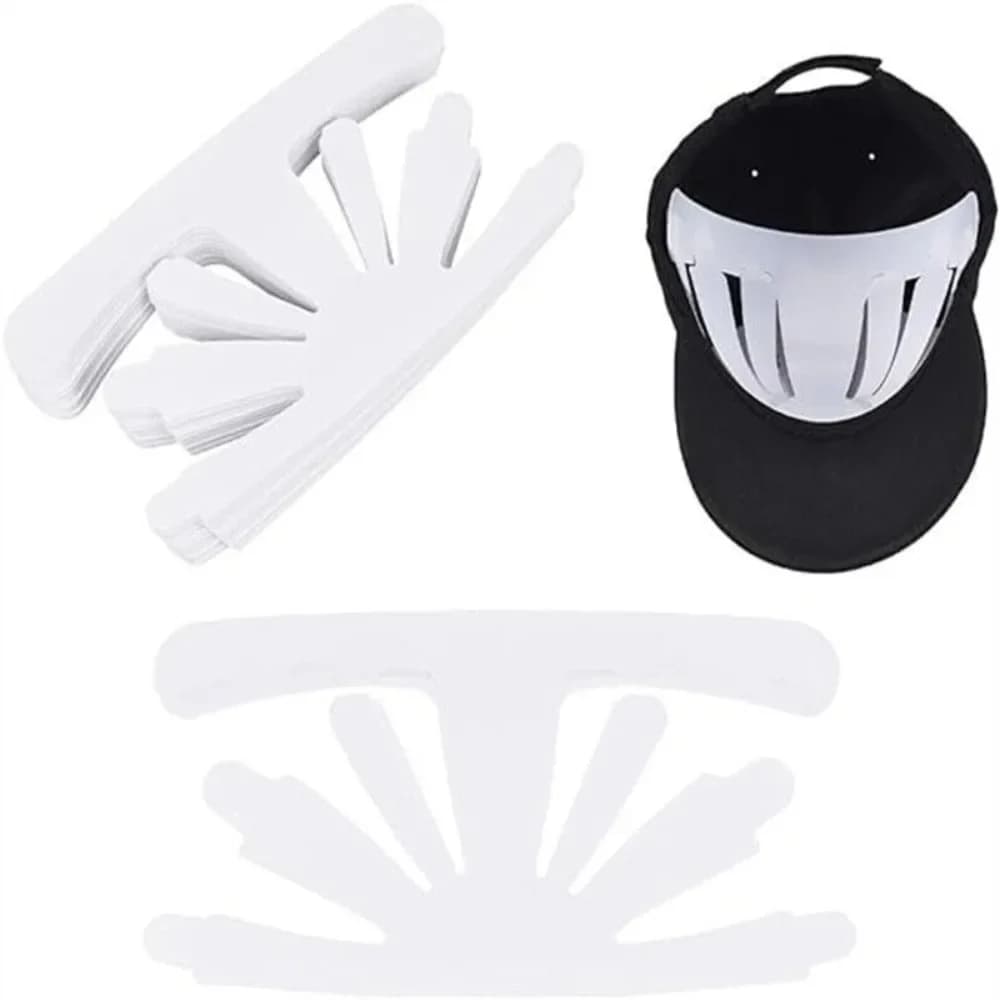 10Pcs Protector Holder Hat Insert Caps Liners Universal White Hat Inner Support Baseball Hat Shaper Anti Deformation