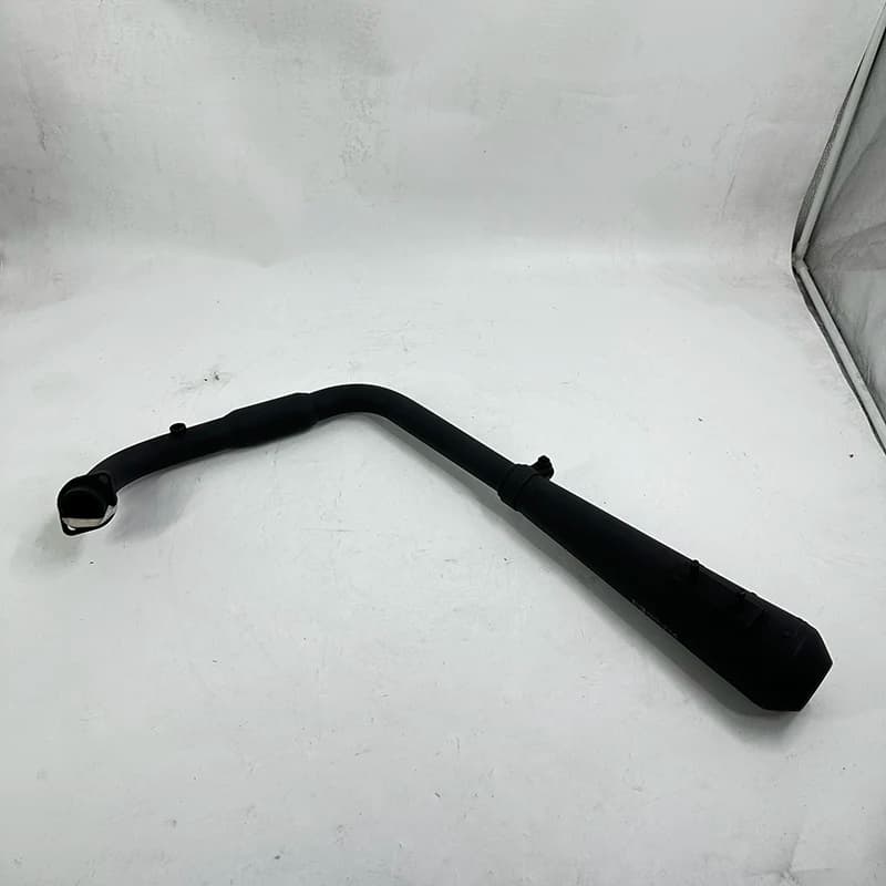 Motorcycle EXHAUST SYSTEM - COMPLETE - QUIET - LH - BLACK For MUTT Motorcycle Original Parts MPT-1258