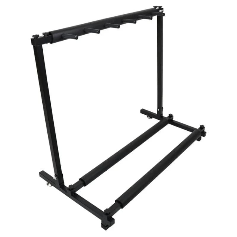 Music Store Multi-Group Guitar And Bass Racks Set Square Tube Organizer - 3/5/7 Tier Options for Acoustic & Electric Instruments