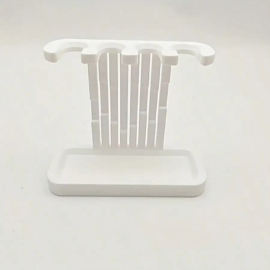 Toothbrush Drain Rack, Toothbrush Storage Divider, 3D Printing Portable Simple Bracket Decoration Supplies, Suitable for Oule