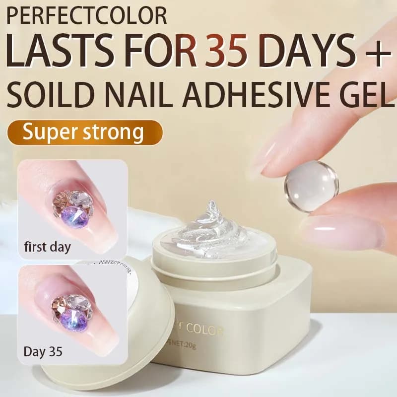 PERFECT COLOR 인조네일 팁 접착 젤 20g 강력 접착 클리어 하드젤