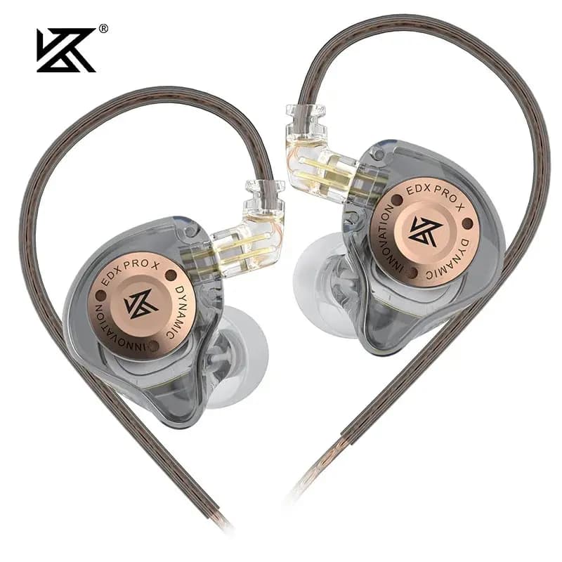 KZ EDX PRO X 유선 이어폰 HIFI 스테레오베이스 음악 이어 버드 이어폰 스포츠 헤드폰 소음 차단 게임용 헤드셋