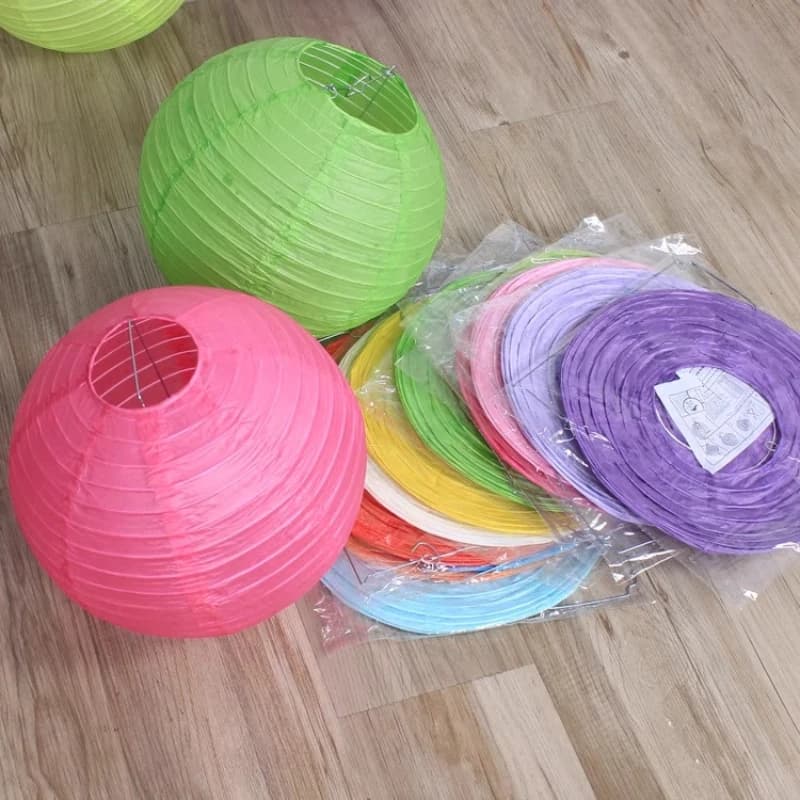 16Inch 40cm DIY Lampion Hanging Home Decoration Supplies White Chinese Paper Lanterns Ball Wedding Happy Birthday Party Decor