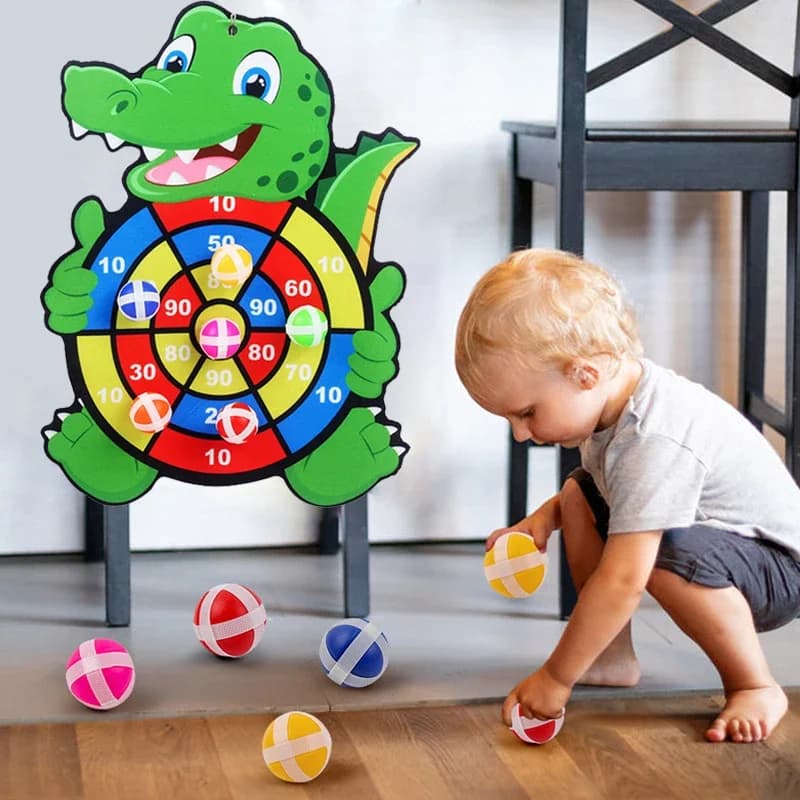 교육 게임 다트 보드 아기 장난감 Stickey Ball 다트 실내 스포츠 어린이 몬테소리 게임 3 ~ 7 년