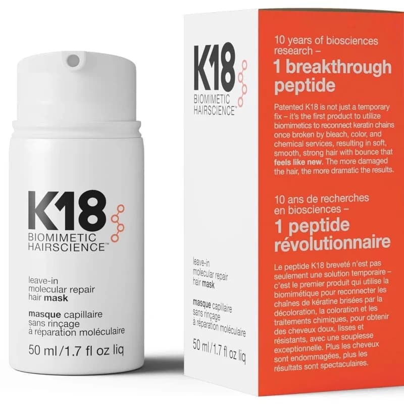 K18 리브인 분자 복구 헤어 마스크 케라틴 트리트먼트 50ml 150ml