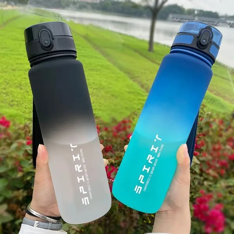 스포츠 물병 500/650/1000ml 누수방지 휴대용 헬스 물통
