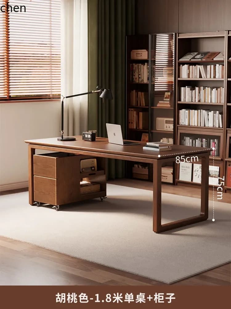 Solid Wood Desk Study Room to Living Room Double Office Desk Workbench Home Desk