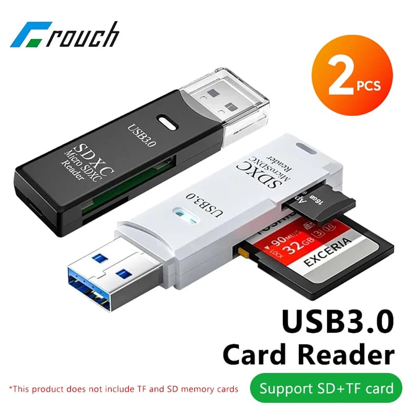 USB 3.0 SD/TF 메모리 카드 리더기 2 in 1