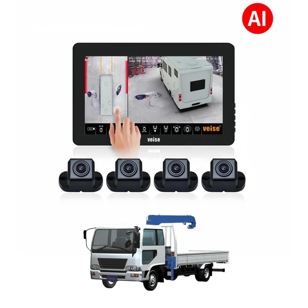 트럭 360도 어라운드뷰 카메라 시스템 1080P WiFi GPS 녹화