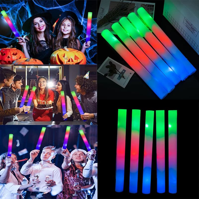 RGB LED 야광봉 30개 응원봉 파티용품