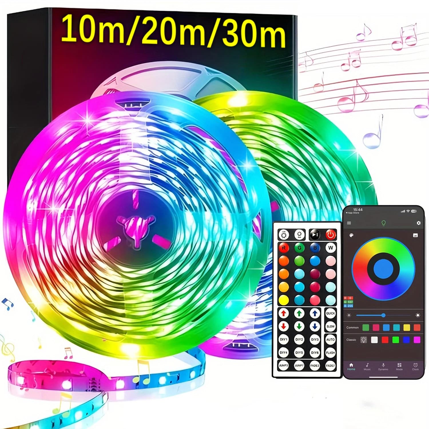 5V USB LED 스트립 조명 5m 10m 20m 30m 방 조명 TV 백라이트 침실 장식