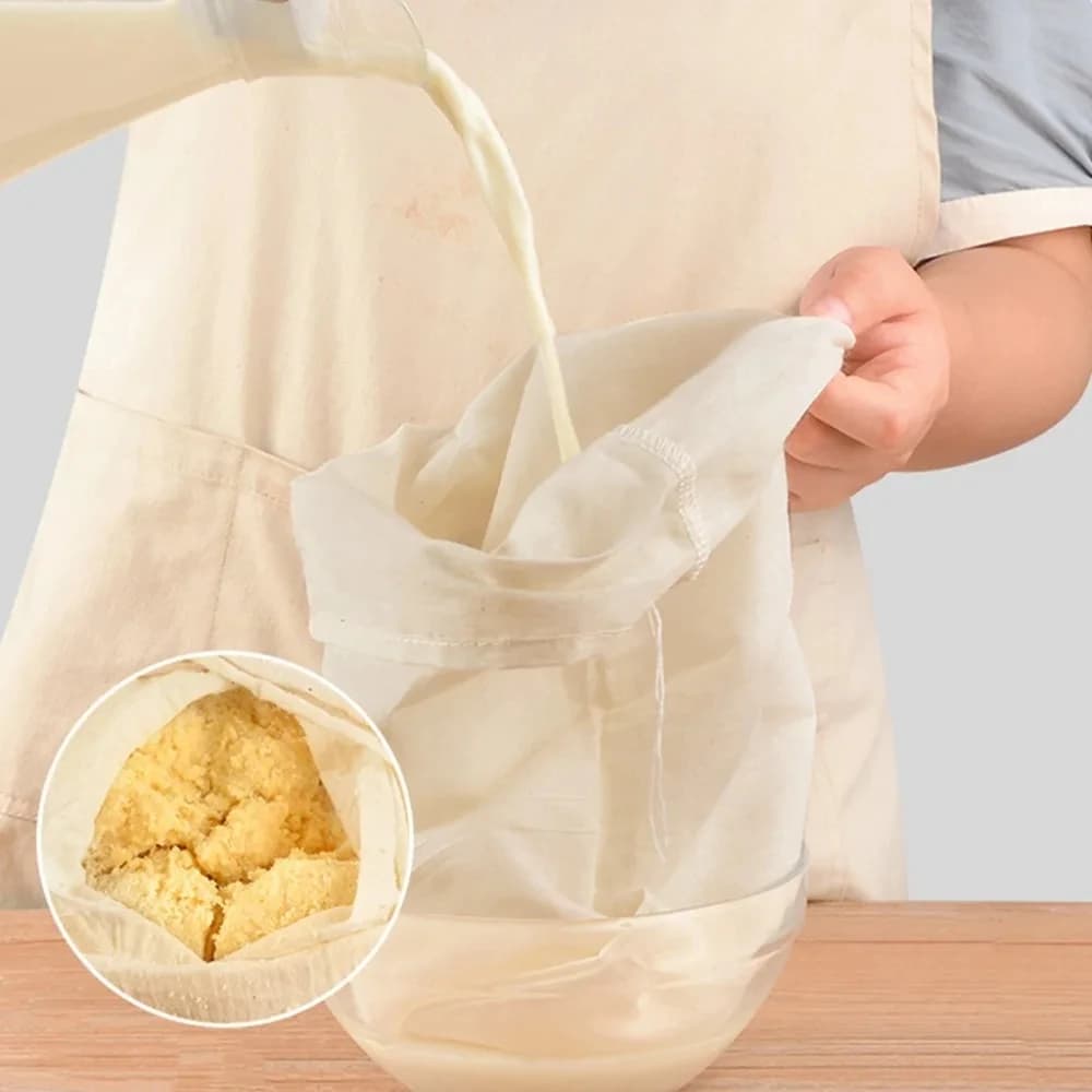 재사용 면 거즈 두부 치즈 커피 필터 주머니