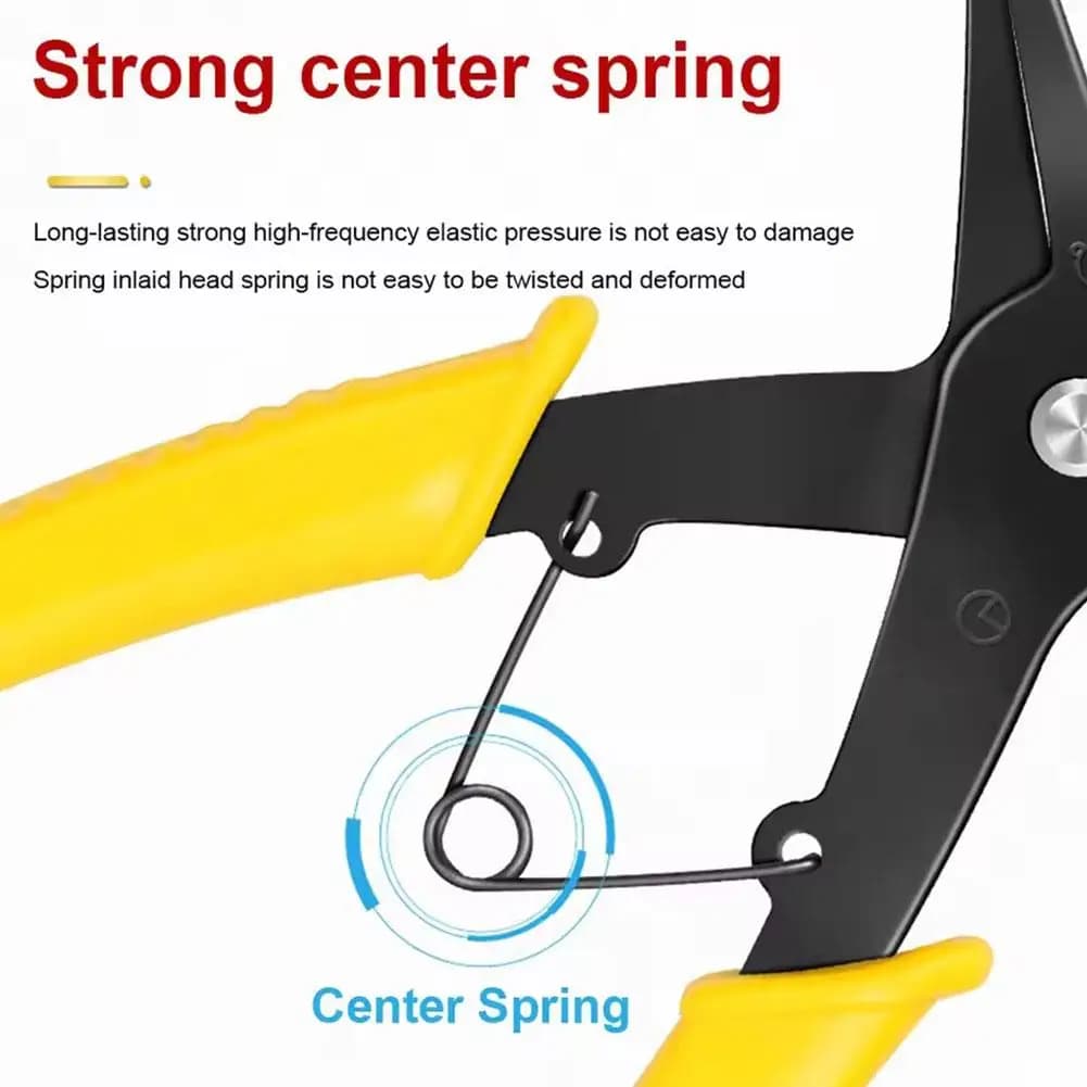 Clamp Type Tool Card Spring Pliers, Both Internal And Pliers Steel Carbon Spring Multifunctional External, High Card 5-inch X1W8
