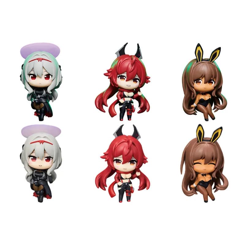 Bushiroad Goddess Of Victory Nikke Wave 3 Collection Figures Red Hood Noir Blanc Chibi Decoration Ornament Model Toy Gifts