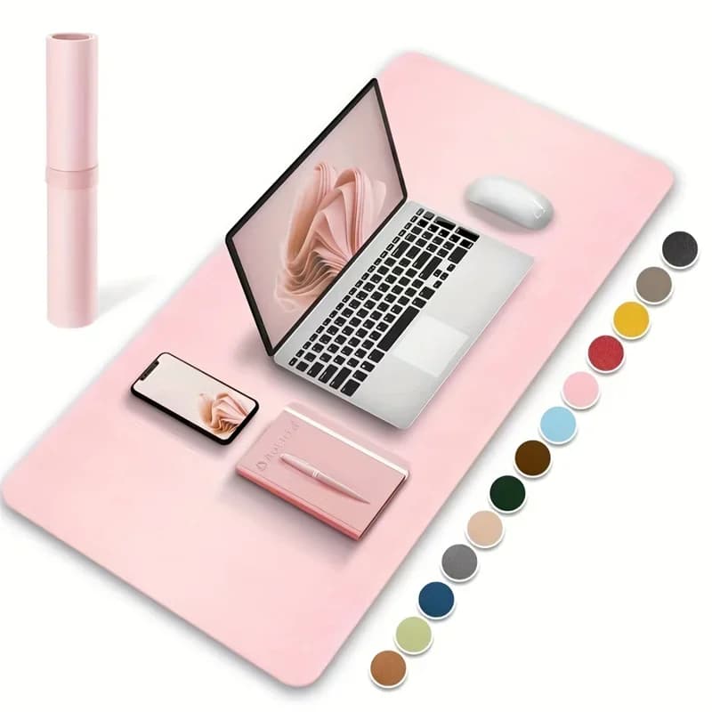 대형 600x300mm PU 가죽 방수 사무용 책상 마우스패드 매트
