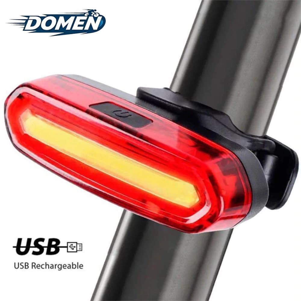 DOMEN 자전거 미등 MTB 라이트 자전거 후면 조명 USB 충전식 LED 사이클링 경고등 자전거 램프 자전거 액세서리