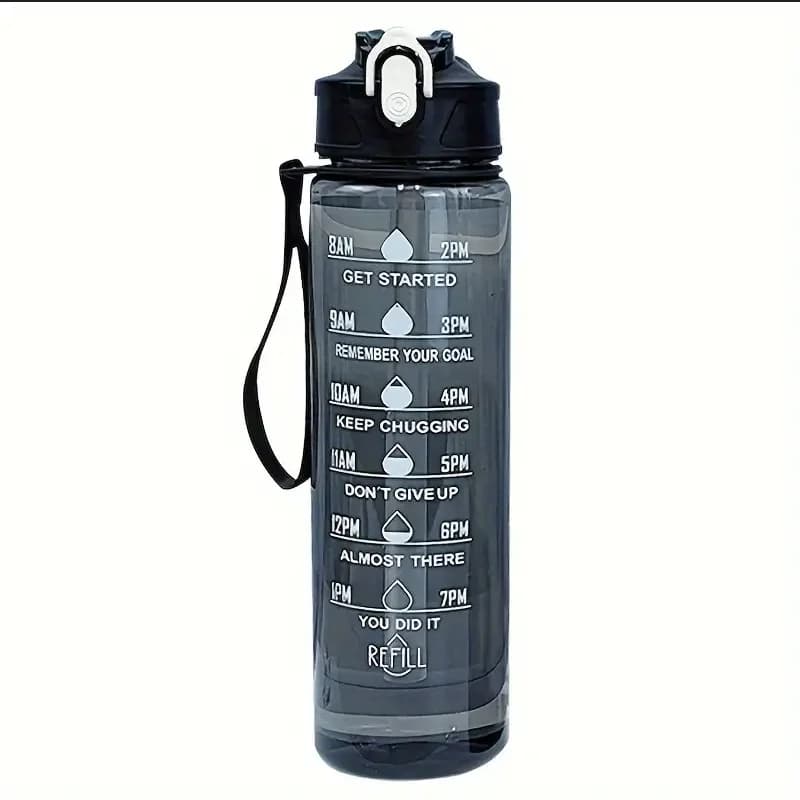 대용량 스포츠 물병 800ml 누수방지 시간표시 여행 헬스 물통