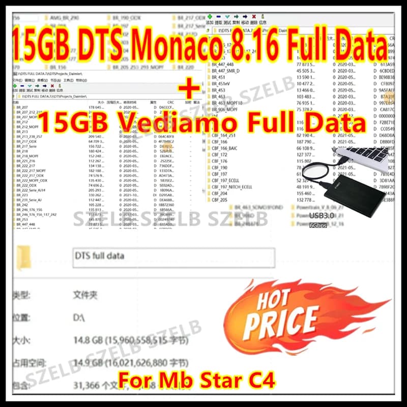 Vediamo 5.01.01 + DTS Monaco V8.16 데이터베이스 MB STAR C4 C5 다운로드