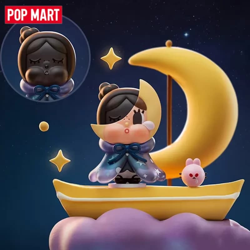 POP MART CRYBABY Crying To The Moon Series Blind Box Mystery Box Toys Kawaii Ornaments Figurines Home Decor Desktop Model Dolls