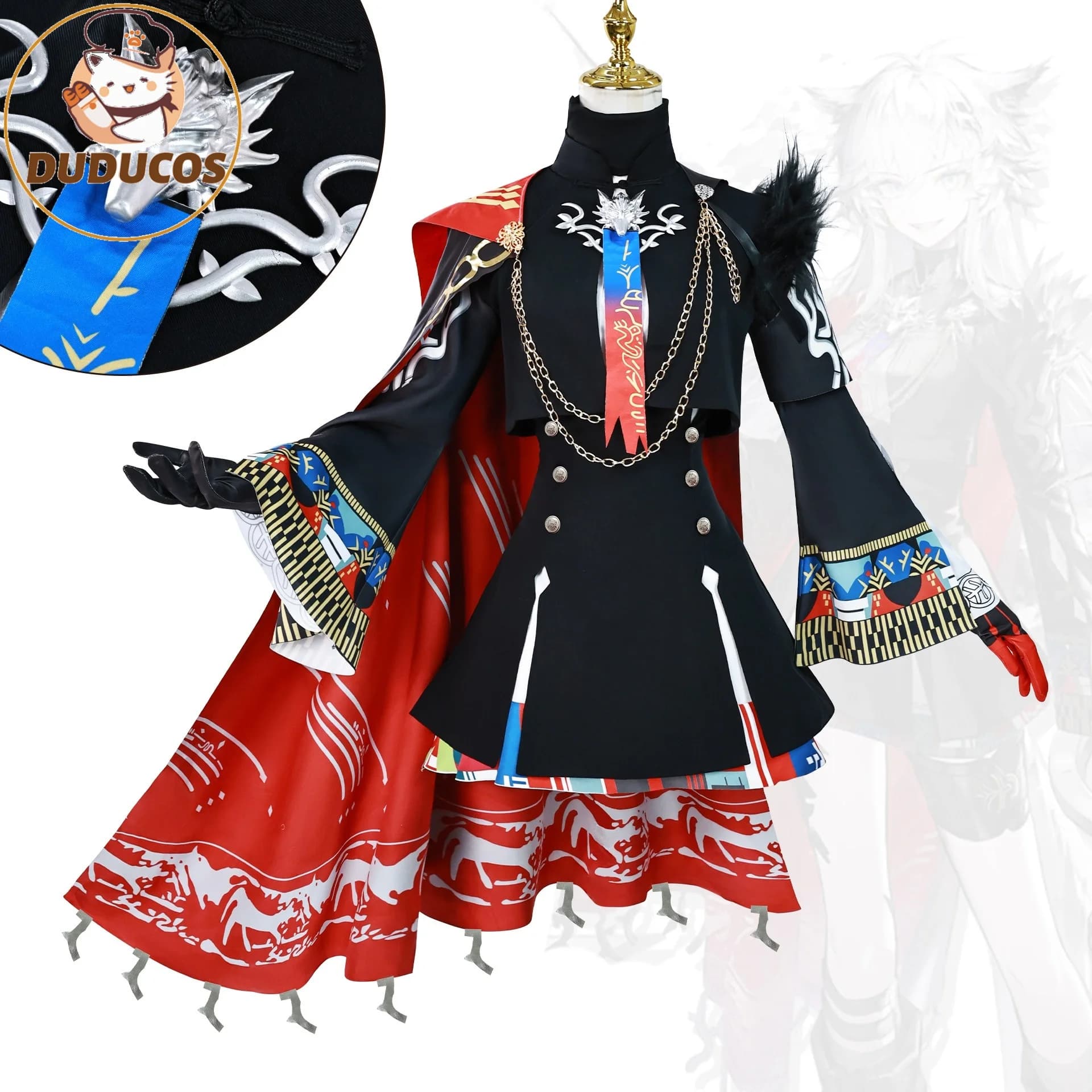 명일방주 라플란드 데카덴차 코스프레 의상 세트