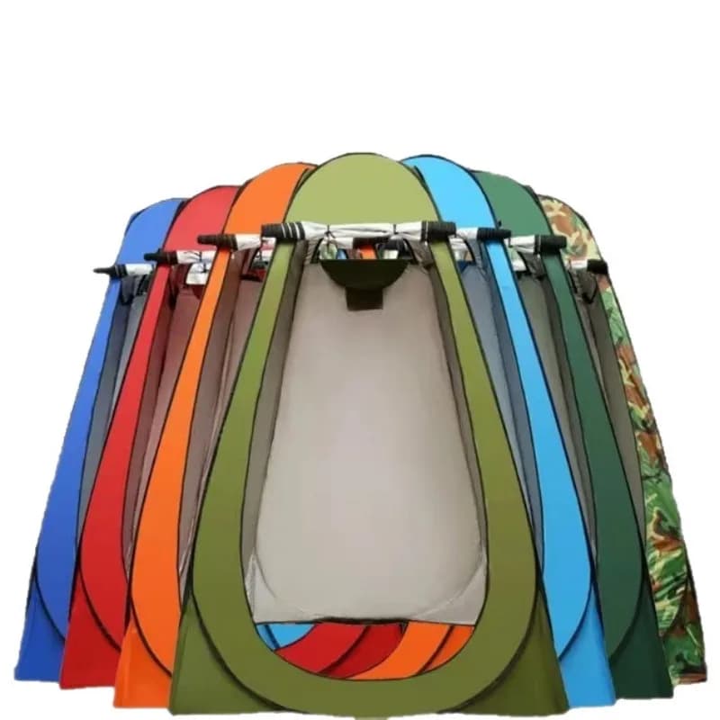 Outdoor bathing, no setting up, quick opening tent, changing tent