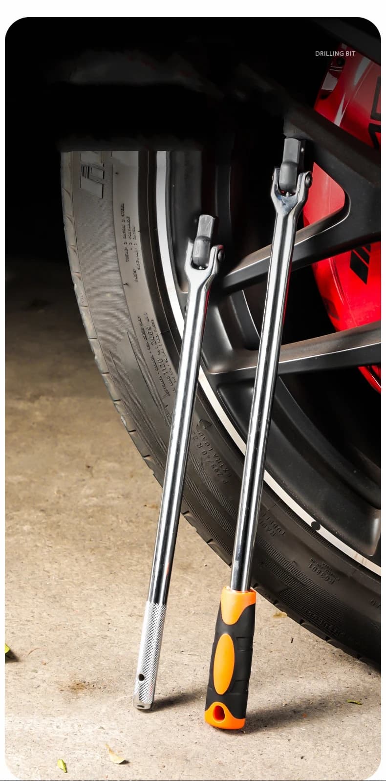 1/2'' F Rod Wrench Socket 15'' 18'' Torque Wrench Long Force Bar Activity Head Strong Lever Steering Handle Repair Tool