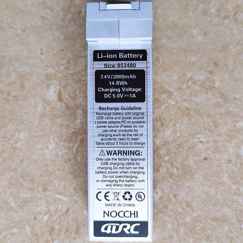 4DRC F3 GPS 드론용 정품 7.4V 2000mAh 리튬폴리머 배터리 4K 카메라 쿼드콥터