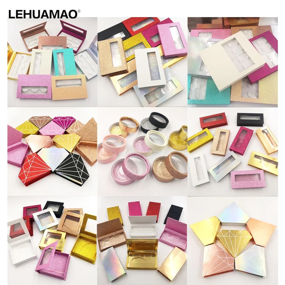 LEHUAMAO 밍크 속눈썹 3D 밍크 래쉬 커스텀 패키징 주문제작