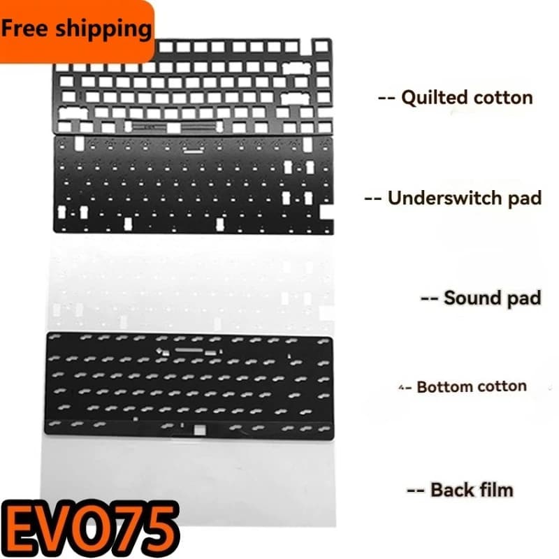 TickType EVO75 기계식 키보드 보강판 흡음재 PORON 폼 액세서리