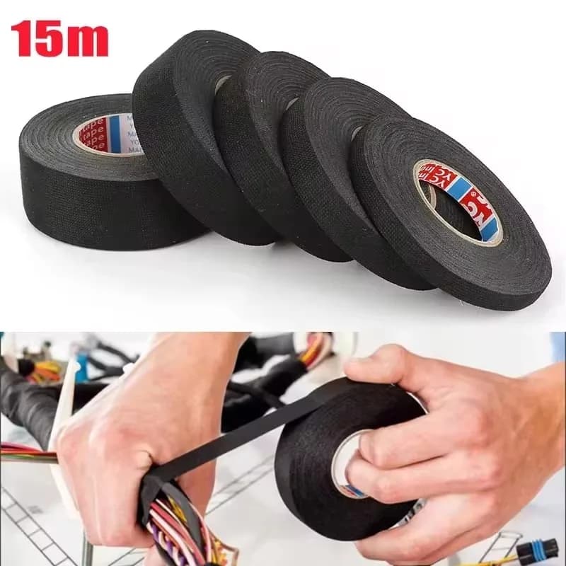오토바이 케이블 하네스 내열 패브릭 절연 테이프 9~25mm