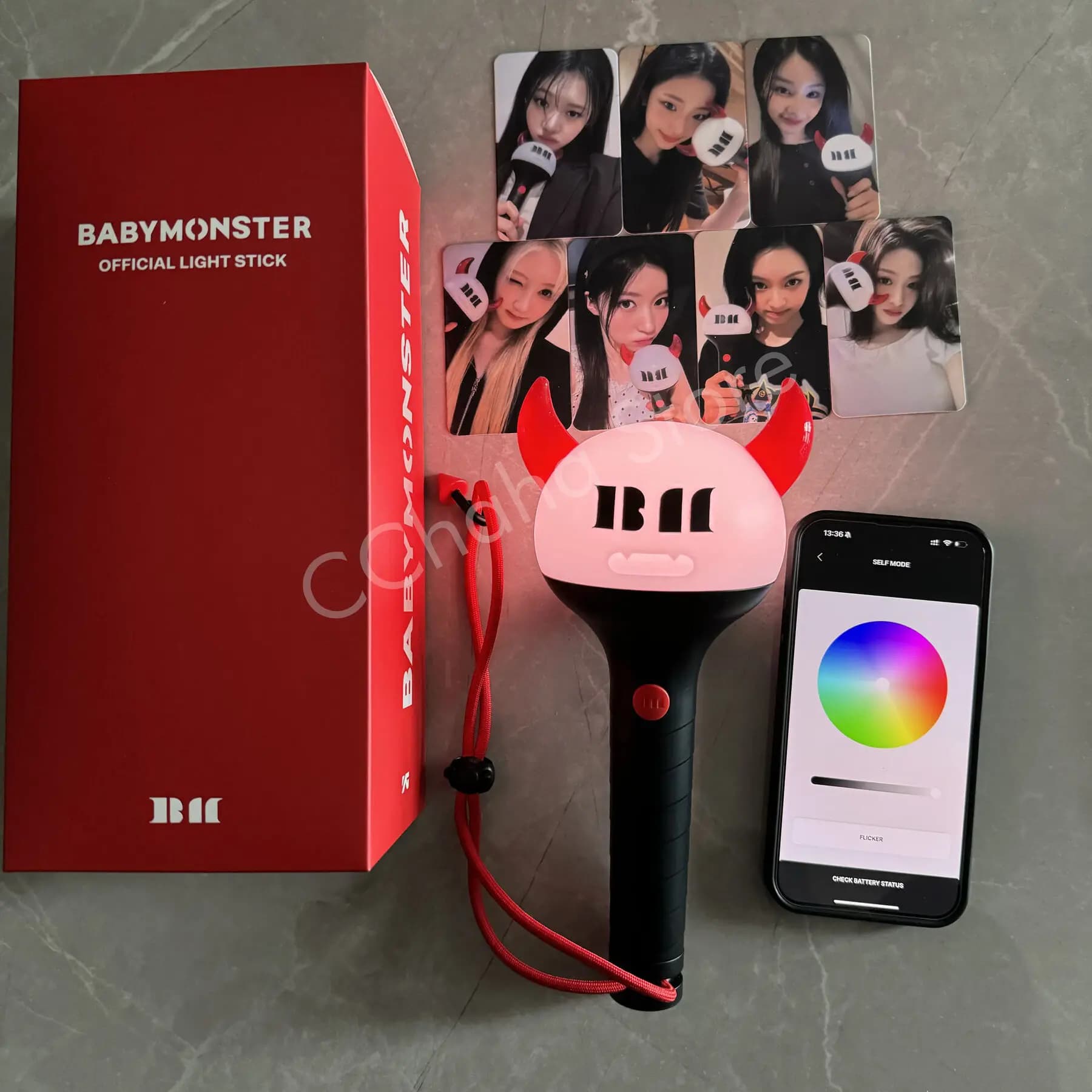 케이팝 베이비몬스터 응원봉 BAEMON 라이트스틱 콘서트 응원봉