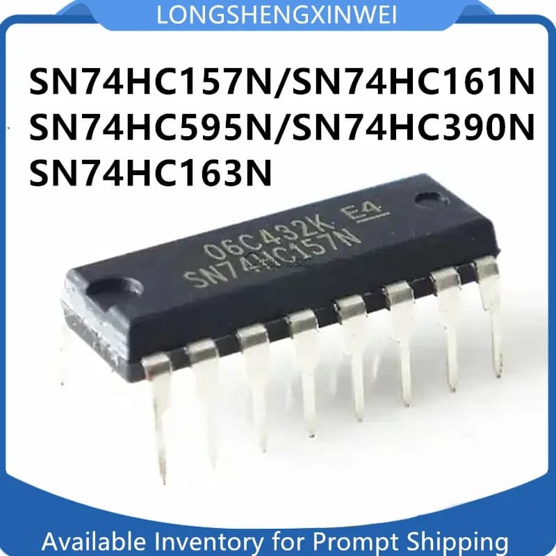 SN74HC157N 74HC595N 시리즈 로직 IC 칩 DIP16