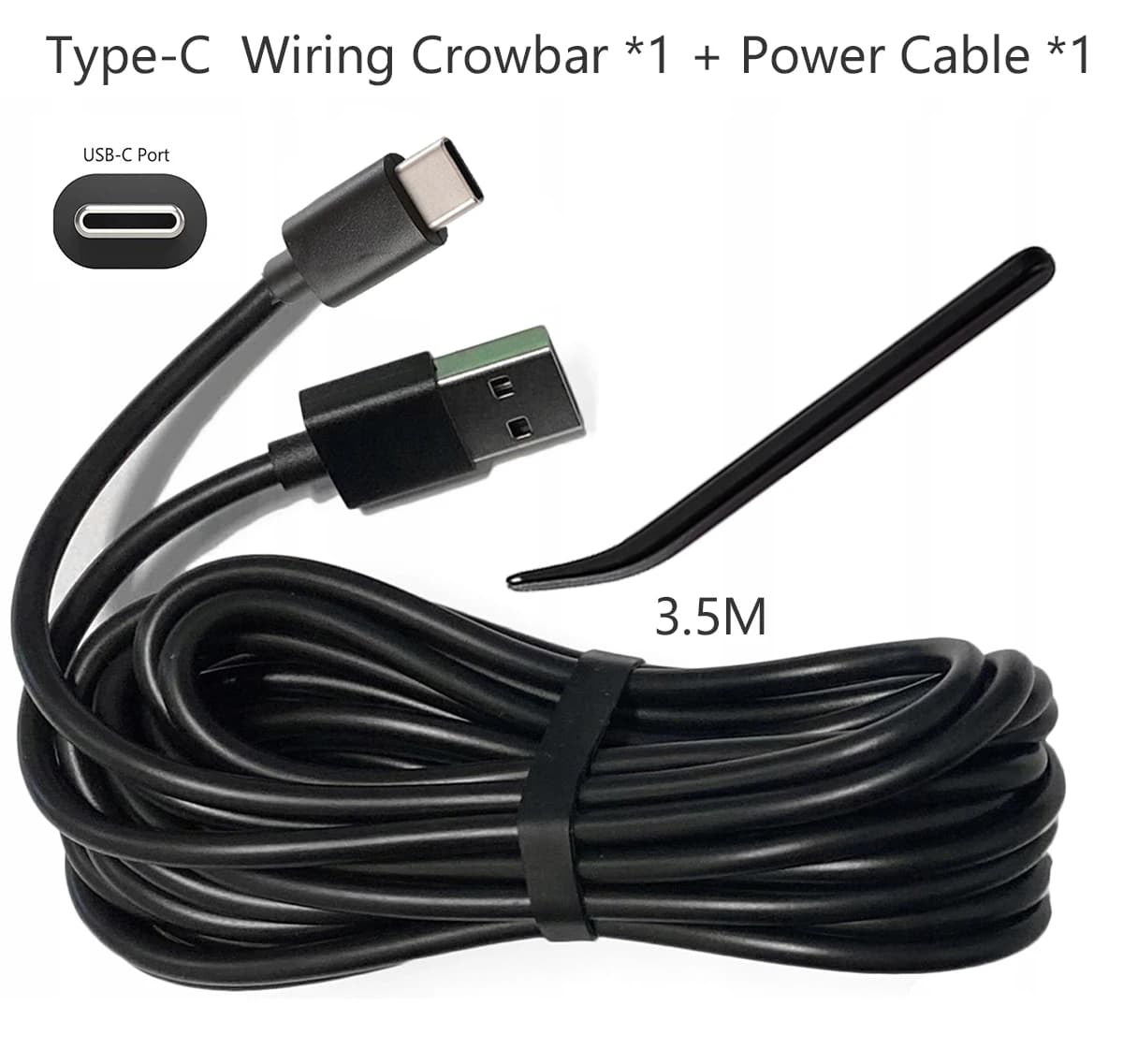 70mai용 Type-C USB 충전 케이블 X800 X200 A810 M310 A510 듀얼 USB