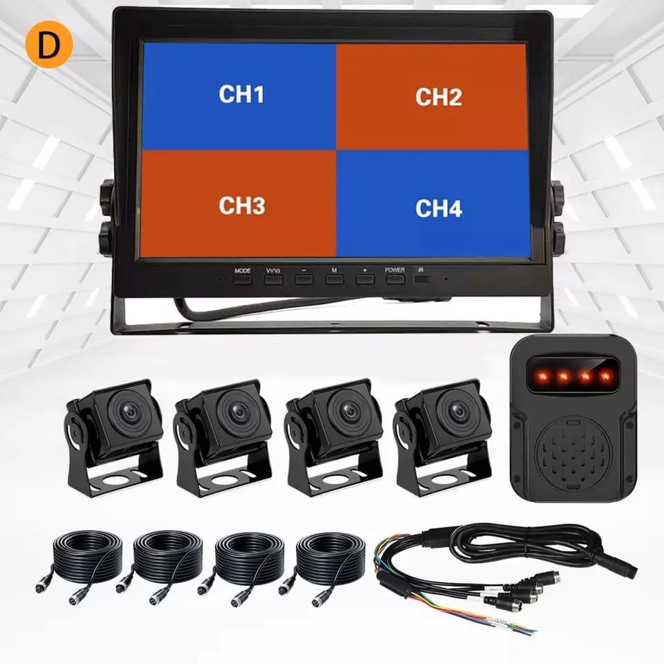 트럭용 4방향 BSD 블랙박스 24V 야간투시 후방카메라 360도 파노라마