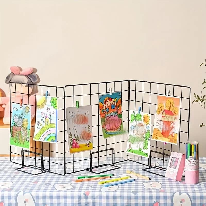 메탈 그리드 디스플레이 스탠드 액자 주얼리 진열대 DIY
