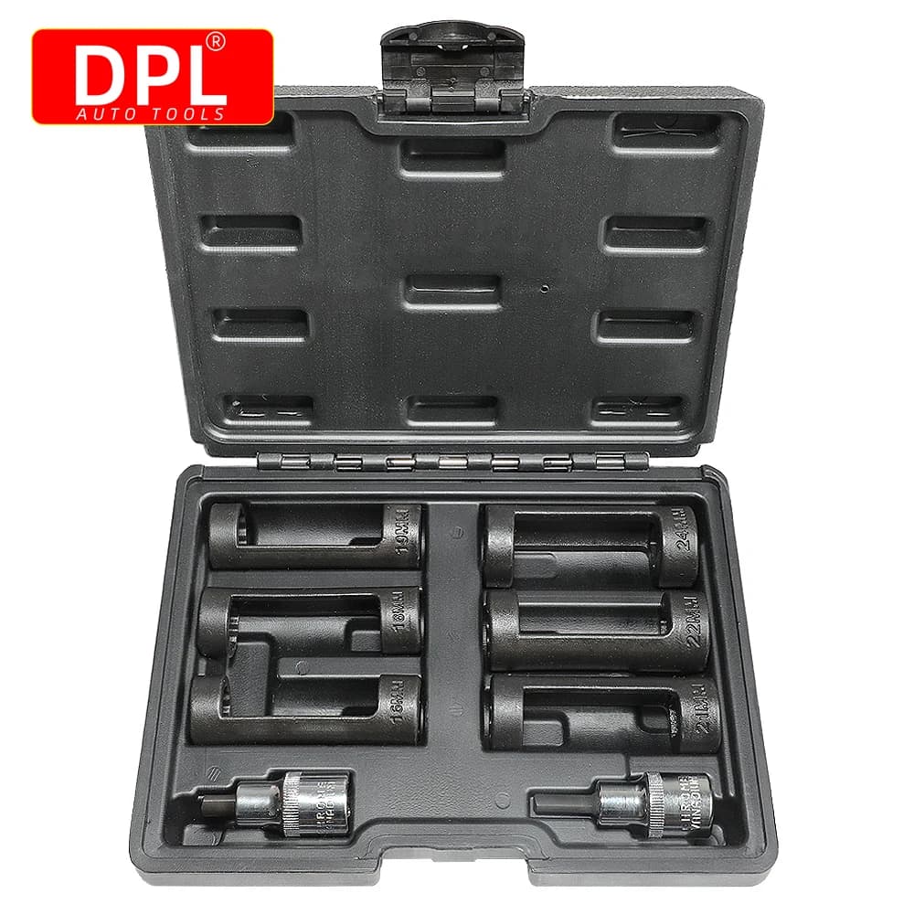스트럿 너트 소켓 16~24mm 12각 1/2" 서스펜션 쇼바 공구 8개 세트