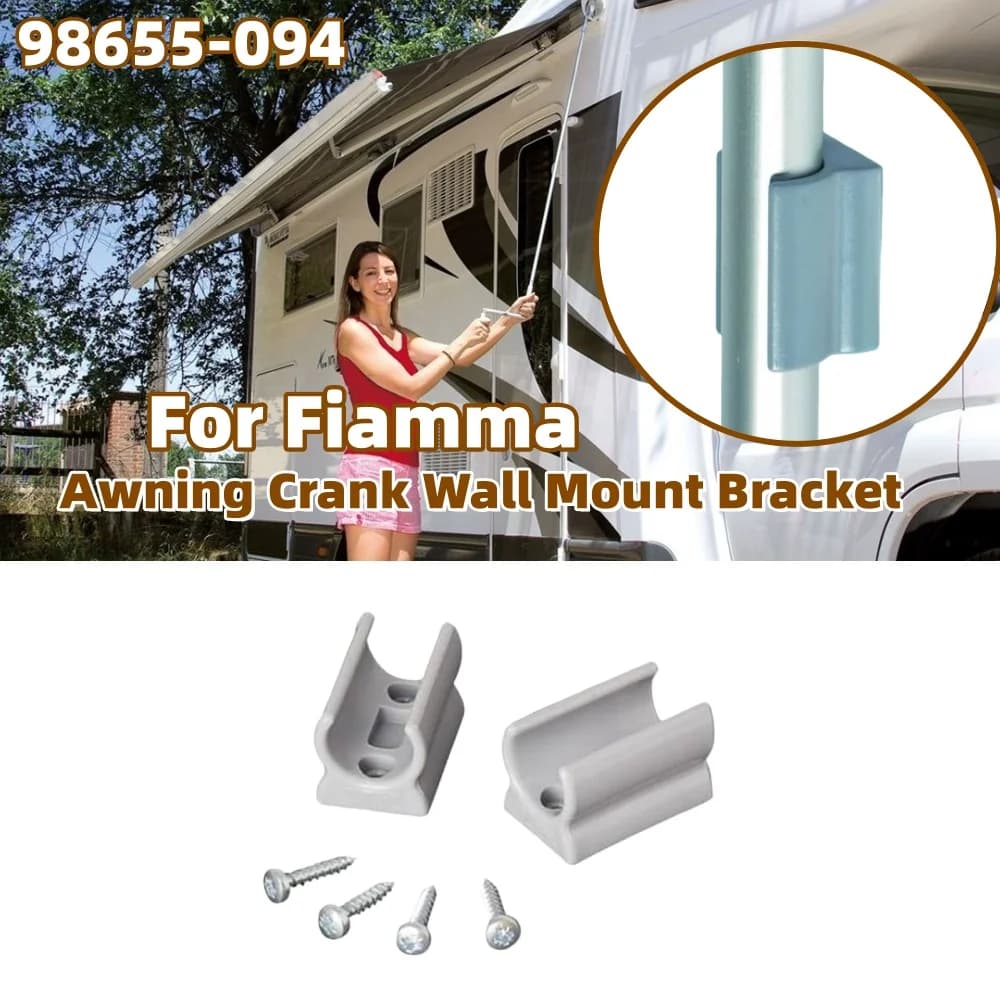 Fiamma RV 어닝 크랭크 벽걸이 브래킷 핸들 고정구 98655-094 2개