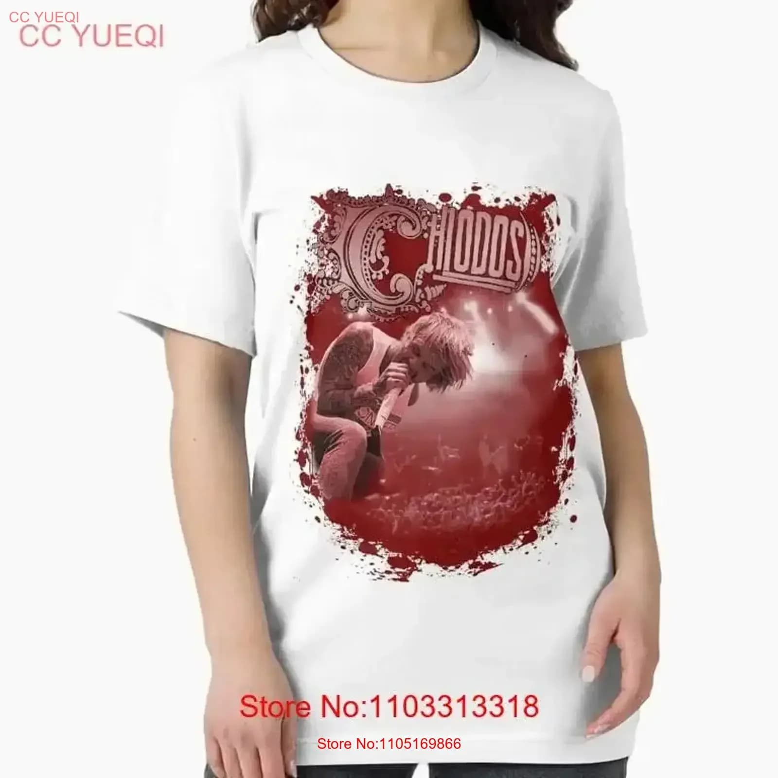 Chiodos Craig Owens 빈티지 워싱 티셔츠 통기성 디자이너 스트릿웨어 상의