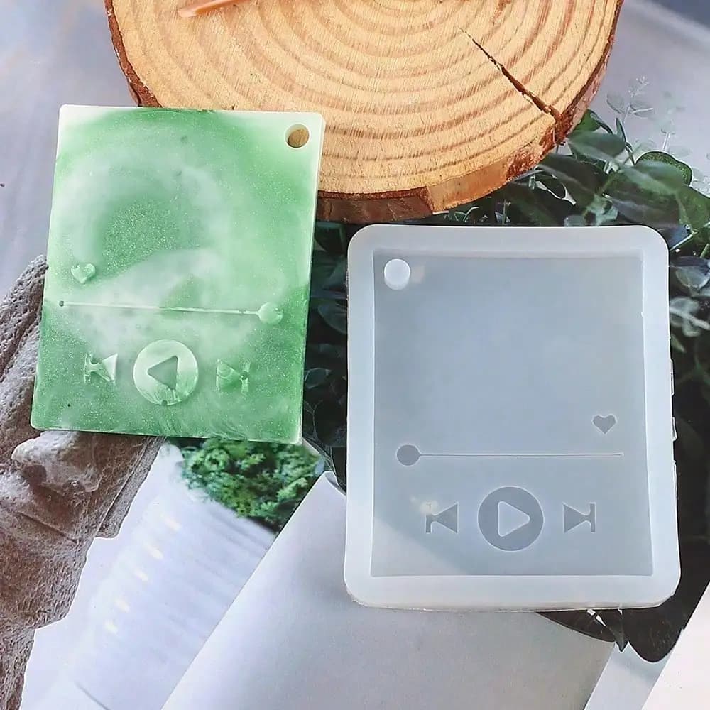 초광택 에폭시 레진 키링 실리콘 몰드 DIY 공예 주얼리 툴