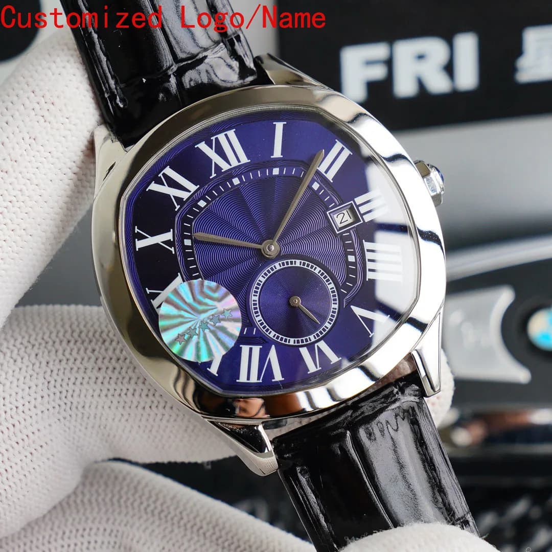 Store Customized Watch Men Watch Automatic Mechanical Watch Stainless Steel Multi-functional Business Leather Calendar