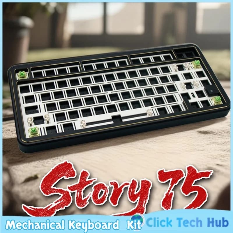 Story75 기계식 키보드 커스텀 키트 알루미늄 가스켓 CNC 3모드 RGB 핫스왑
