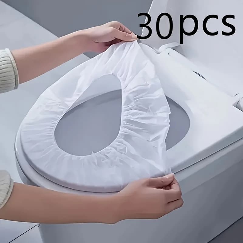 일회용 변기 시트 커버 30매 휴대용 여행용 부드러운 종이